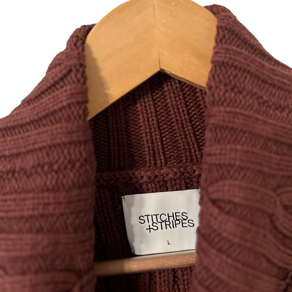 NWT REVOLVE x Stitches & Stripes Brown Chunky Sleeveless Sweater Top - Picture 8 of 9